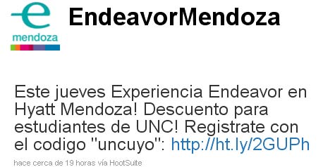 Ir a experiencia Endeavour Mendoza